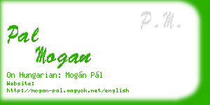 pal mogan business card