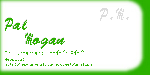 pal mogan business card